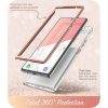 Supcase Cosmo Samsung Galaxy Note 20 hátlap, tok, márvány mintás, rózsaszín