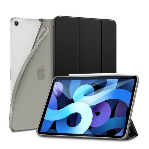 ESR Rebound (Slim) iPad Air 4 (2020) oldalra nyíló smart tok, fekete