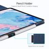 ESR iPad Air 4 10.9" (2020) Urban Premium Pencil oldalra nyíló okos tok, érintőceruza tartóval, fekete