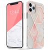 Tech-Protect Marble iPhone 12 Mini hátlap, tok, márvány mintás, rózsaszín