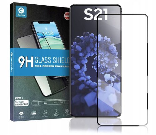Mocolo Tg Glass Samsung Galaxy S21 kijelzővédő üvegfólia (tempered glass), fekete