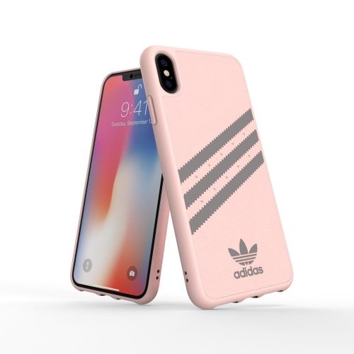 Adidas Original Gazelle iPhone Xs Max hátlap, tok, rózsaszín-ezüst