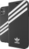 Adidas Original Booklet Case iPhone 11 Pro Max oldalra nyíló tok, fekete-fehér