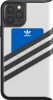 Adidas Original Booklet Case iPhone 11 Pro Max oldalra nyíló tok, fehér-fekete