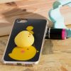 Squishy Animal 4D Chicken Samsung Galaxy A8 (2018) hátlap, tok, sárga-fekete