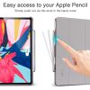 ESR iPad Pro 12.9 (2018) Yippee Pencil Holder oldalra nyíló okos tok, érintőceruza tartóval, acélszürke