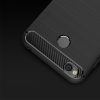 Carbon Case Flexible Huawei P20 Lite, hátlap, tok, fekete