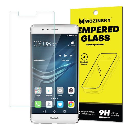 Wozinsky Huawei P9 kijelzővédő edzett üvegfólia (tempered glass) 9H keménységű (nem teljes kijelzős 2D sík üvegfólia), átlátszó