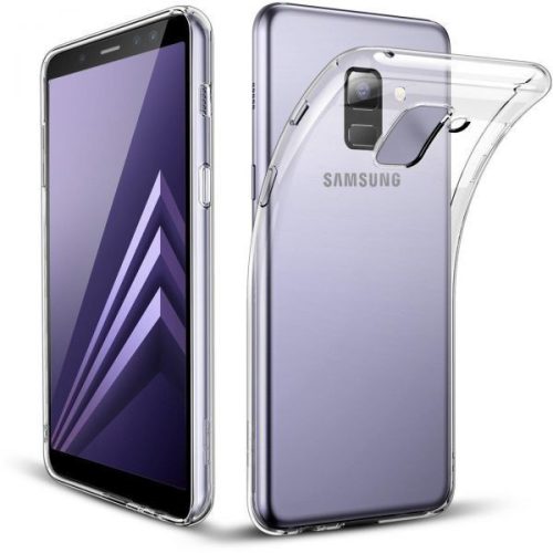 Samsung Galaxy A8 (2018) Super Slim 0.5mm szilikon hátlap, tok, átlátszó