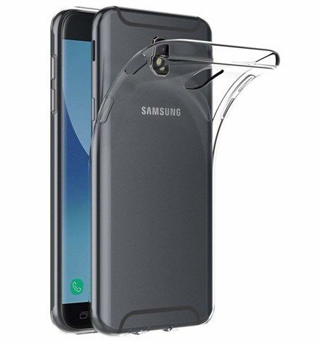 Samsung Galaxy J7 (2017) Super Slim 0.5mm szilikon hátlap, tok, átlátszó