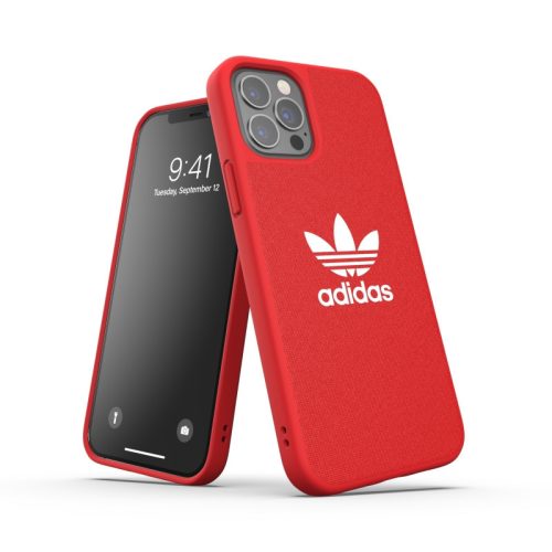Adidas Original Adicolor iPhone 12/12 Pro hátlap, tok, piros