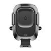 Baseus Smart Wireless Charger Electric Auto Lock Air Vent Infrared Qi vezeték nélküli autós tartó és töltő infravörös érzékelővel, fekete