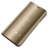 Clear View Case cover Samsung Galaxy S7 Edge oldalra nyíló tok, arany