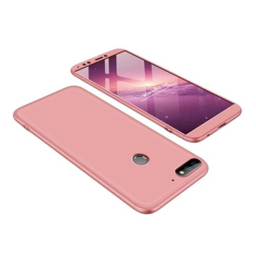 Full Body Case 360 Huawei Y7 Prime (2018) hátlap, tok, rozé arany