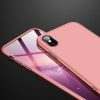 Full Body Case 360 iPhone Xs Max, hátlap, tok, rozé arany