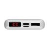 Baseus Mini S PD Power Bank külső akkumulátor 10000 mAh USB/USB-C PD, digitális kijelzővel, gyorstöltés, 10000 mAh, fehér