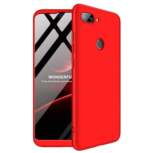 Full Body Case 360 Xiaomi Mi 8 Lite hátlap, tok, piros