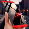 Full Body Case 360 Samsung Galaxy A9 (2018), hátlap, tok, fekete-piros