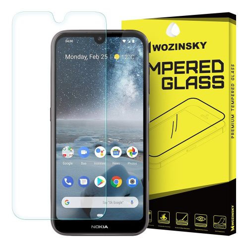 Wozinsky Nokia 4.2 kijelzővédő edzett üvegfólia (tempered glass) 9H keménységű (nem teljes kijelzős 2D sík üvegfólia), átlátszó