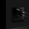 Dux Ducis C40 Travel Wall Charger hálózati töltő adapter, gyorstöltés USB és USB-C fekete