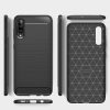 Carbon Case Flexible Samsung Galaxy A70 hátlap, tok, fekete