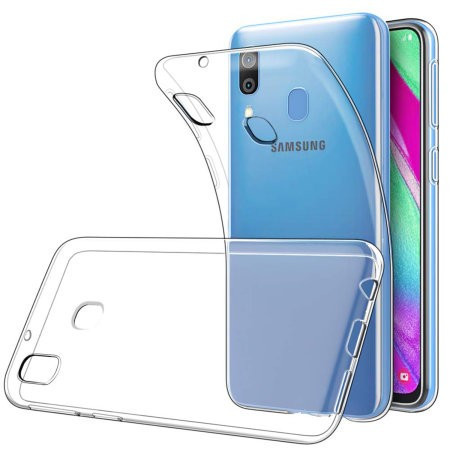 Samsung Galaxy A40 Ultra Clear Gel 0.5mm szilikon hátlap, tok, átlátszó