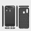 Carbon Case Flexible Samsung Galaxy A20e hátlap, tok, fekete