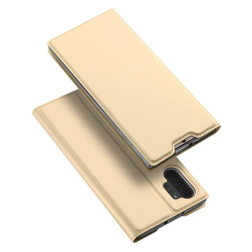 Dux Ducis Skin Pro Samsung Galaxy Note 10 Plus oldalra nyíló tok, arany