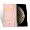Dux Ducis Skin Pro iPhone 11 Pro oldalra nyíló tok, rozé arany