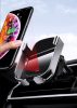 Baseus Rock Wireless Charger Electric Infrared Qi vezeték nélküli autós tartó és töltő infravörös érzékelővel, fekete