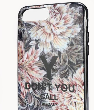 Adidas Y-3 Snap Case Graphic iPhone 6/6S/7/8/SE (2020) virág mintás, hátlap, tok, színes