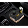 Dudao Bluetooth FM Transmiter MP3, univerzális autós szivargyujtó töltő, 2xUSB, fekete