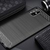 Carbon Case Flexible Samsung Galaxy A71 hátlap, tok, fekete