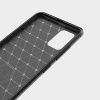 Carbon Case Flexible Samsung Galaxy A71 hátlap, tok, sötétkék
