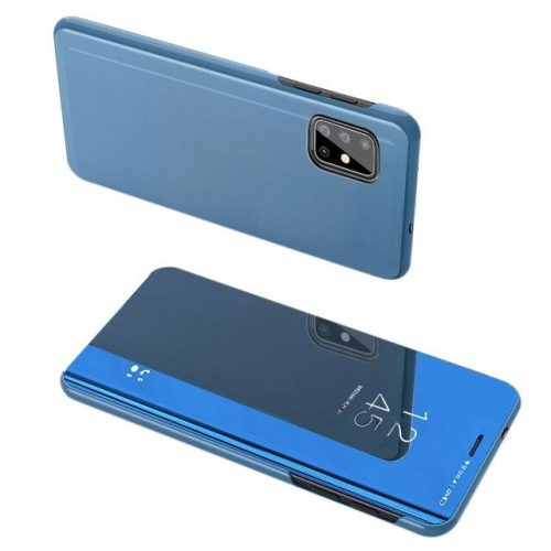 Clear View Case cover Samsung Galaxy S20 Ultra oldalra nyíló tok, kék