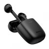 Baseus W04 Wireless Earphone, Headset, vezeték nélküli töltés funkcióval, fekete