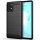 Carbon Case Flexible Samsung Galaxy S10 Lite hátlap, tok, fekete