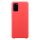 Silicone Flexible Rubber Samsung Galaxy S20 Plus hátlap, tok, piros