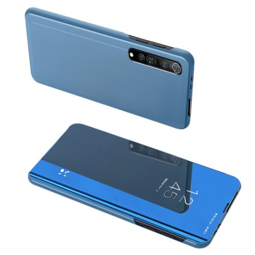 Clear View Case cover Xiaomi Mi 10/Mi 10 Pro oldalra nyíló tok, kék