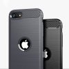 Carbon Case Flexible iPhone SE (2020) hátlap, tok, sötétkék