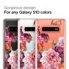 Spigen Ciel Samsung Galaxy S10 hátlap, tok, rózsa mintás, átlátszó