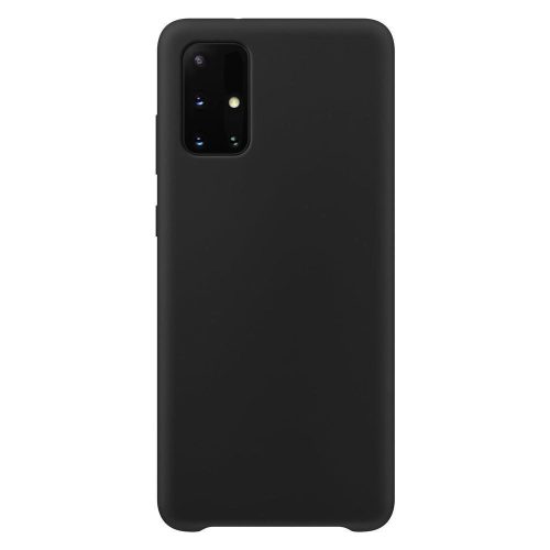 Silicone Case Soft Flexible Rubber Samsung Galaxy A51 hátlap, tok, fekete