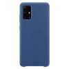 Silicone Case Soft Flexible Rubber Samsung Galaxy A51 hátlap, tok, kék