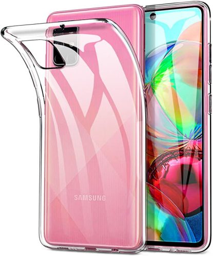 Samsung Galaxy A71 5G Super Slim 0.5mm szilikon hátlap, tok, átlátszó