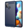 Carbon Case Flexible Samsung Galaxy A21s hátlap, tok, kék