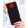 Full Body Case 360 Xiaomi Redmi Note 9/Redmi 10X 4G hátlap, tok, fekete-piros