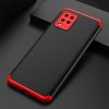 Full Body Case 360 Xiaomi Mi 10 Lite hátlap, tok, fekete-piros