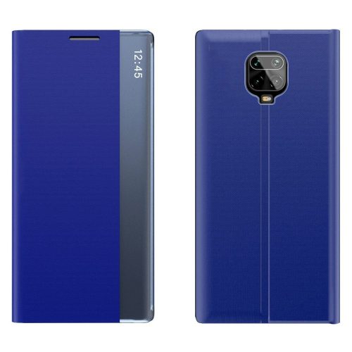 New Sleep Case Xiaomi Redmi Note 9S/Note 9 Pro oldalra nyíló tok, kék