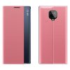 New Sleep Case Xiaomi Redmi Note 9S/Note 9 Pro oldalra nyíló tok, rózsaszín