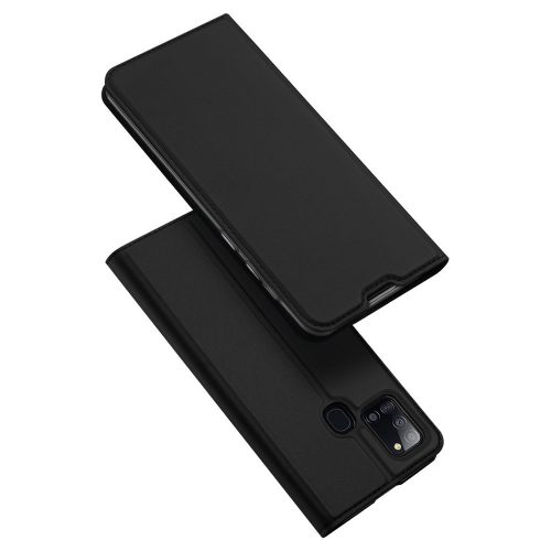 Dux Ducis Skin Pro Samsung Galaxy A21s oldalra nyíló tok, fekete